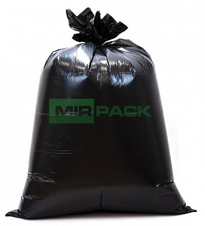 Мешки для мусора 240 л, 35 мкм, в рулоне 10 шт. ПВД, черные, 2 слоя, 93x130 см, Professional - Вид 3