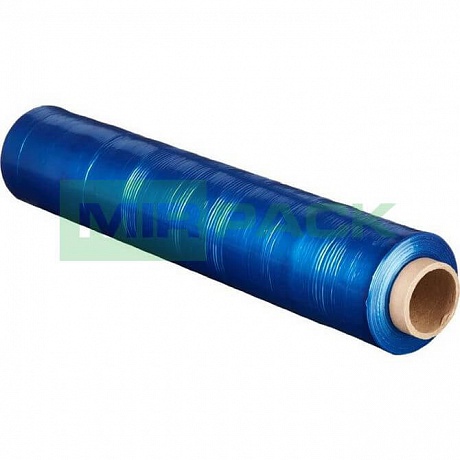 Стрейч пленка для паллет 500 мм 20 мкм 1,5 кг синяя - Вид 1