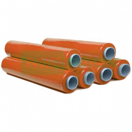 Стрейч пленка ручная 500 мм 23 мкм 2 кг оранжевая - Вид 1